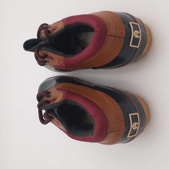 Vintage Etienne Agner ankle snow rain boots leather rubber Lace-up women 7 y2k - Picture 5 of 11